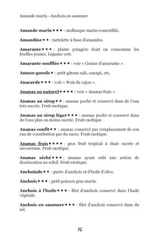 Dictionnaire alimentaire de la pancréatite