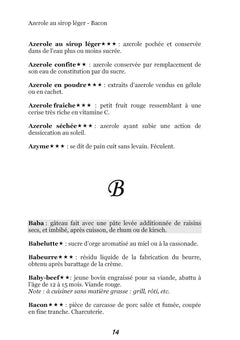 Dictionnaire alimentaire de la pancréatite