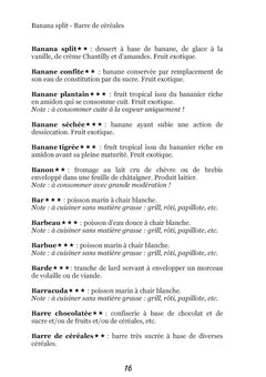 Dictionnaire alimentaire de la pancréatite