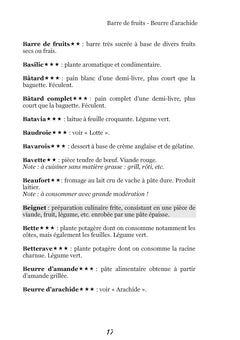 Dictionnaire alimentaire de la pancréatite
