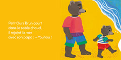 Petit ours brun a la mer