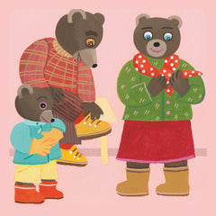 Petit ours brun nettoie la nature