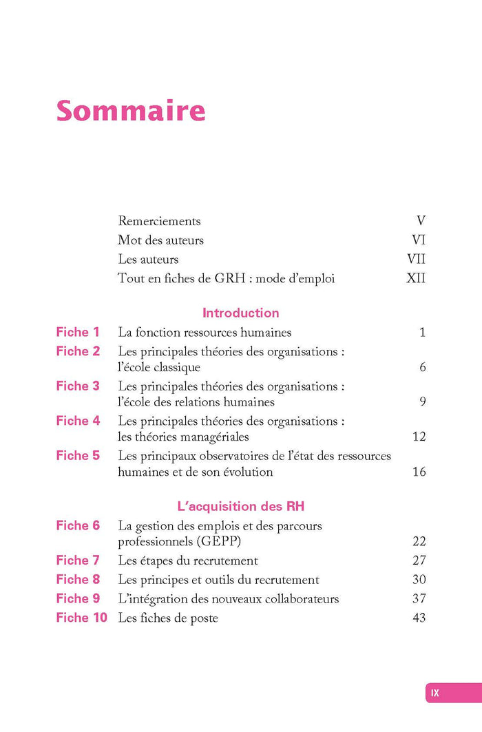 L'essentiel de la gestion des ressources humaines
