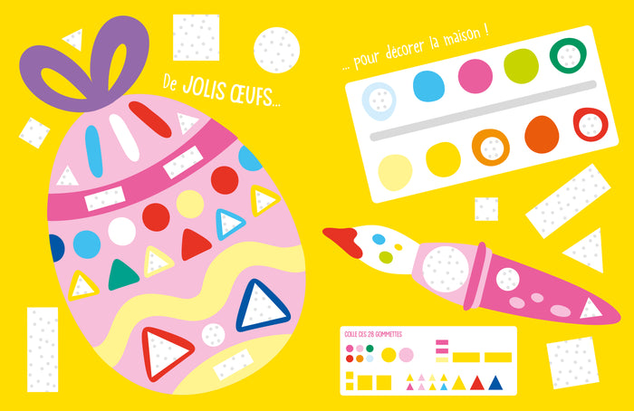 Mon cahier de gommettes Pâques