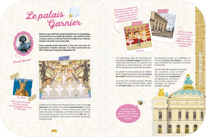 Minimiki - Danse à l'Opéra - Activités créatives avec 220 stickers