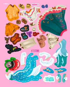 Disney - Habille-moi ! Mon grand cahier de mode - 600 autocollants