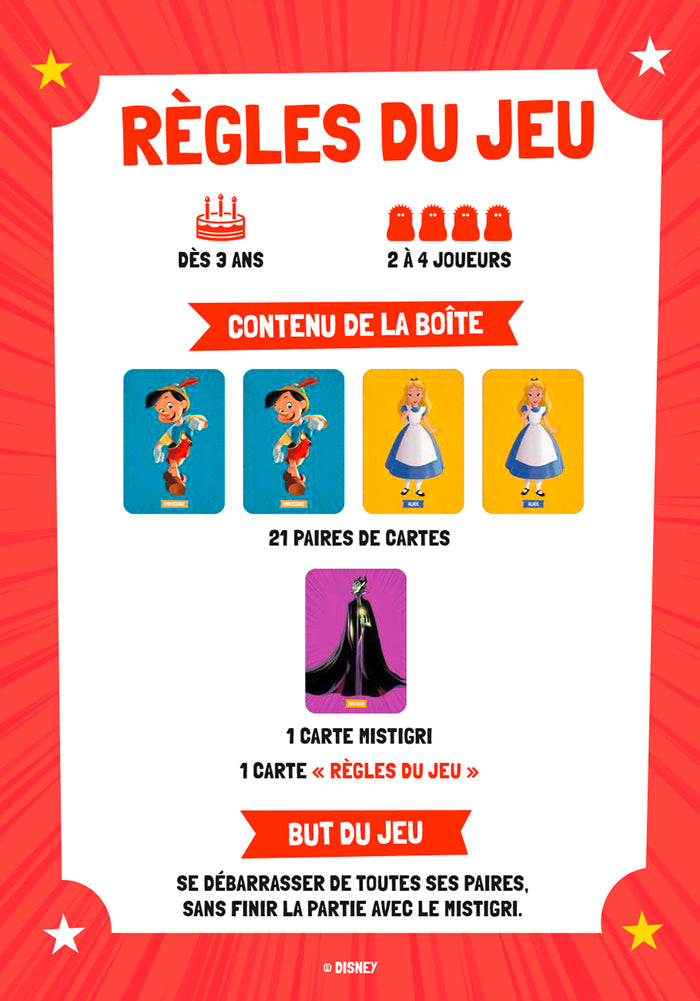 DISNEY - Jeu de cartes - Mistigri