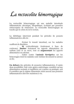 Recettes et menus pour la rectocolite hémorragique