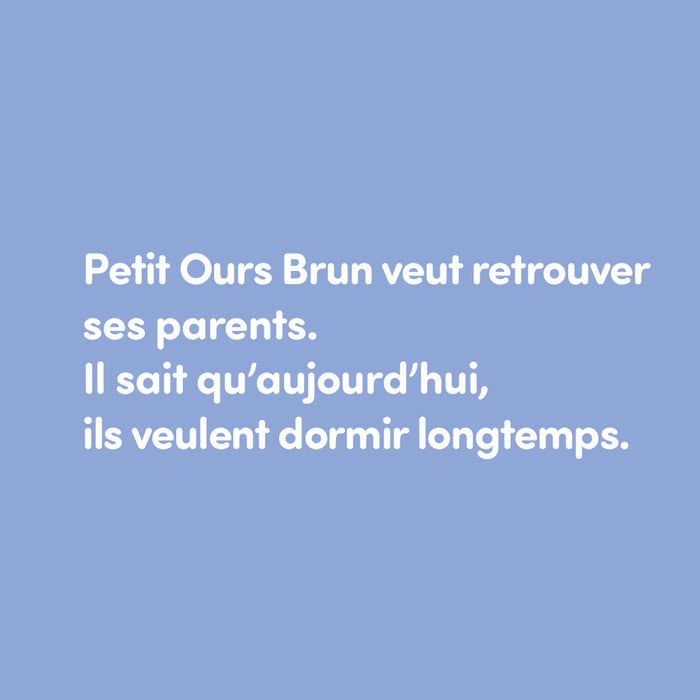 Petit ours brun réveille ses parents