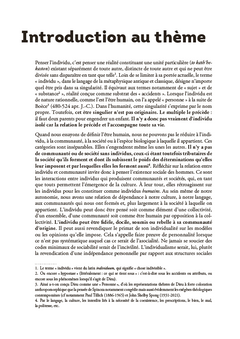 Individu et communauté