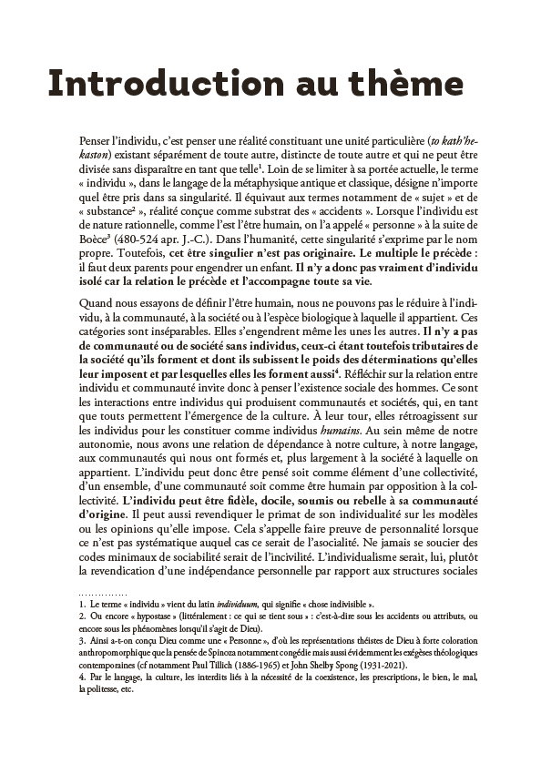 Individu et communauté