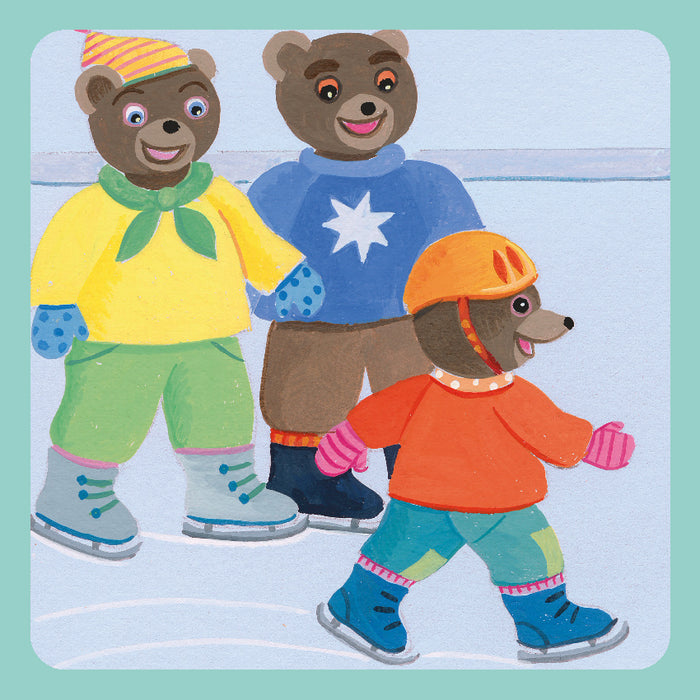 Petit ours brun va à la patinoire