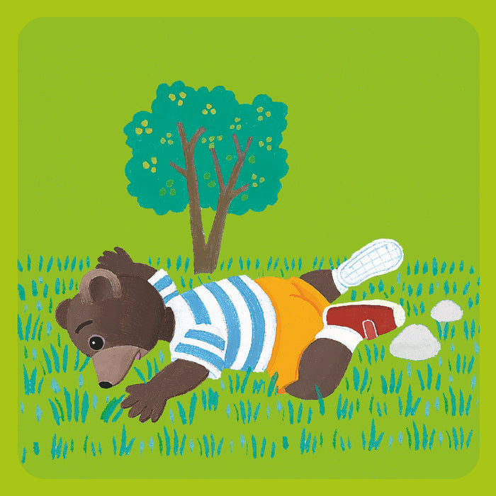 Petit ours brun s'est fait mal