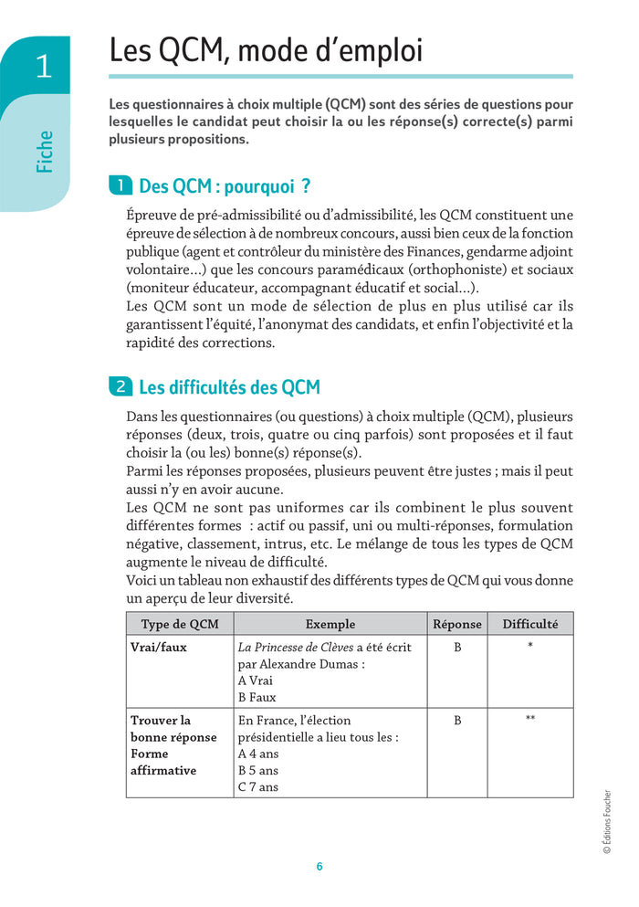 Pass'Concours - QCM de culture générale - Tous concours - 8e édition - Entraînement