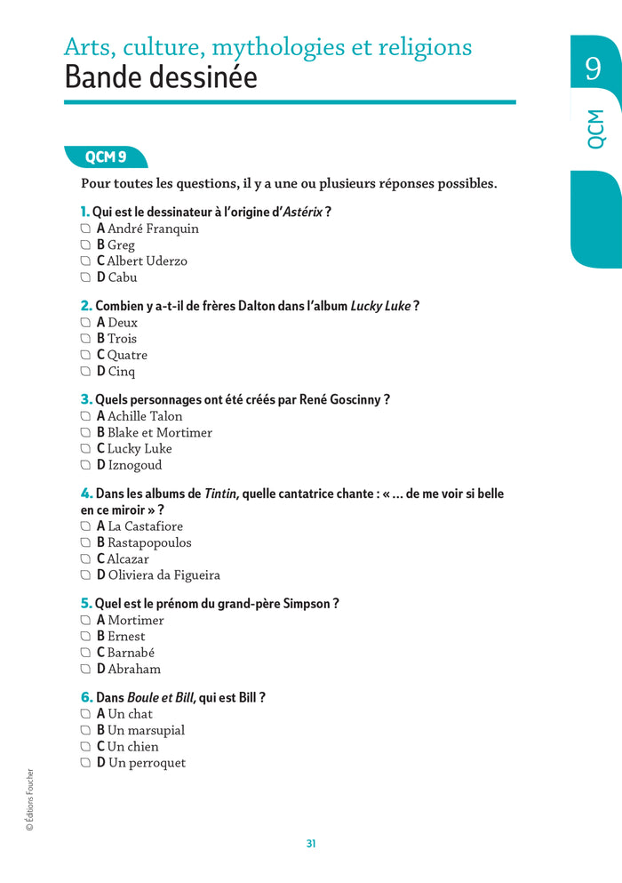 Pass'Concours - QCM de culture générale - Tous concours - 8e édition - Entraînement