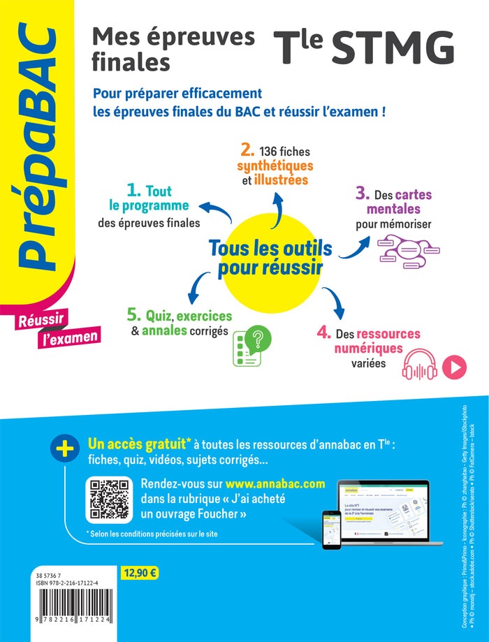 Prepabac Terminale STMG - Mes épreuves finales - fiches et annales