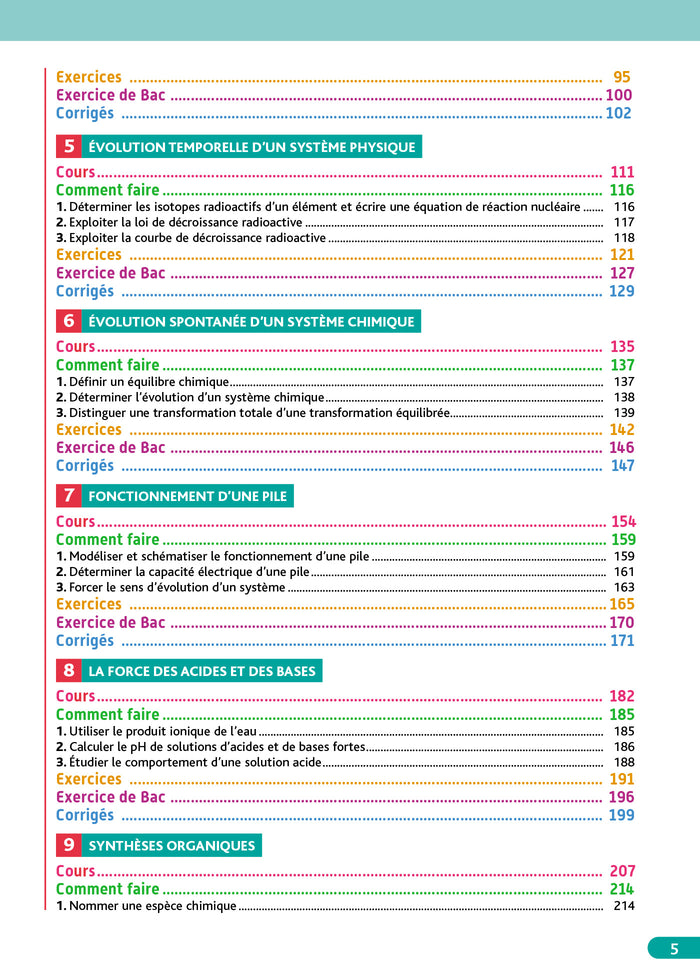 Objectif BAC Tle spécialité Physique Chimie BAC 2025