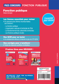 Pass'Concours - Fonction publique Mode d'emploi - 9e édition - Révision et entraînement
