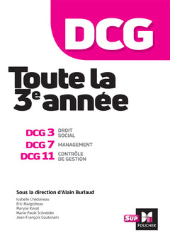 DCG - Toute la 3e année du DCG 3, 7, 11 en fiches