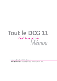DCG - Toute la 3e année du DCG 3, 7, 11 en fiches