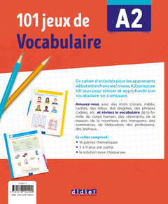 101 jeux de vocabulaire A2 - Cahier de jeux