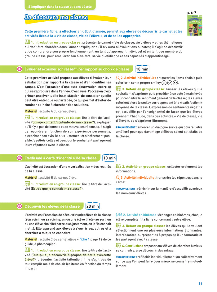 Vie de classe Vie d'élève Magellan CM - Ed. 2024 - Guide pédagogique