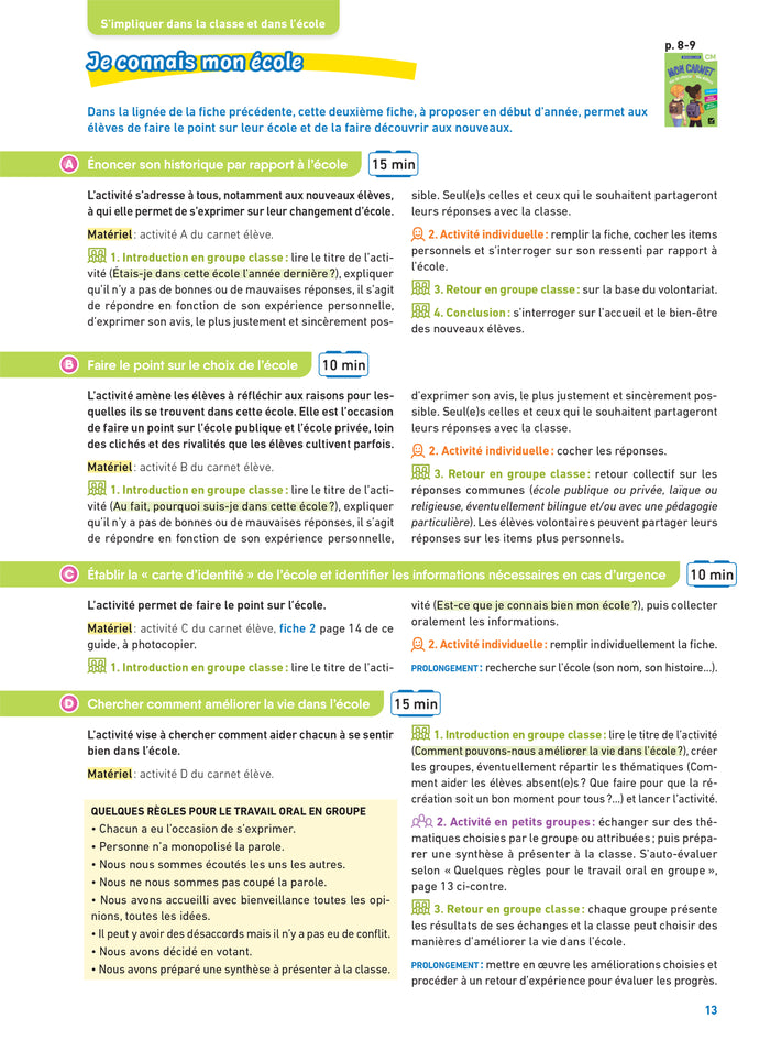 Vie de classe Vie d'élève Magellan CM - Ed. 2024 - Guide pédagogique
