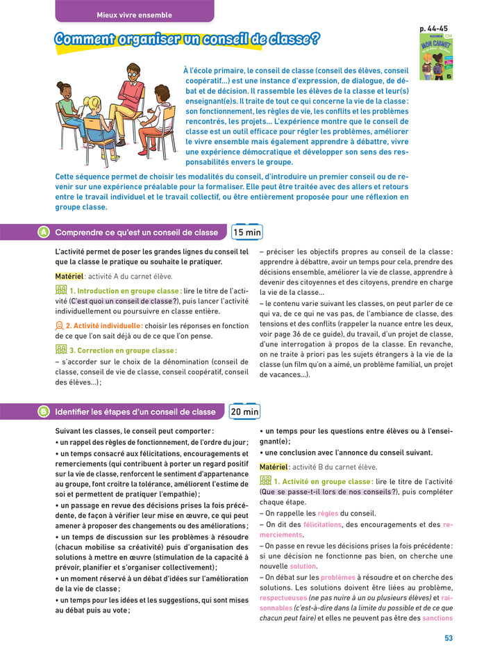 Vie de classe Vie d'élève Magellan CM - Ed. 2024 - Guide pédagogique
