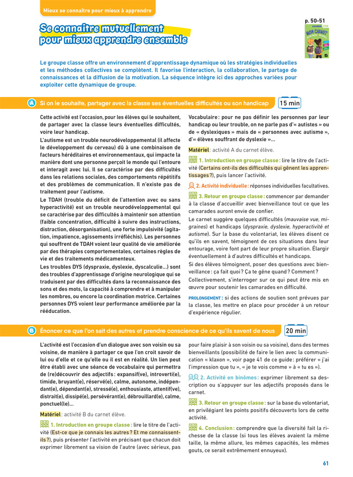 Vie de classe Vie d'élève Magellan CM - Ed. 2024 - Guide pédagogique