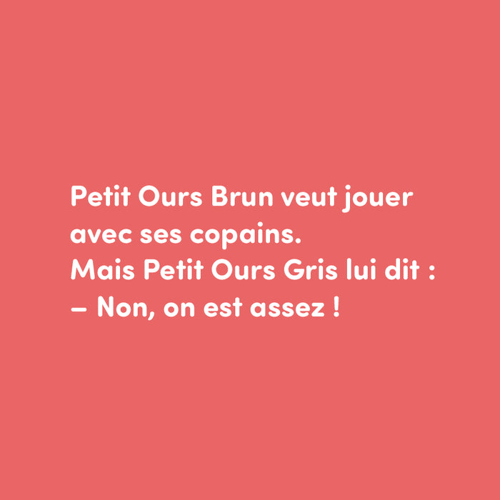 Petit ours brun a du chagrin
