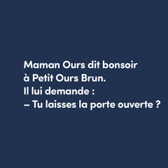 Petit ours brun a peur du noir