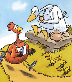 La folle course de maman poule