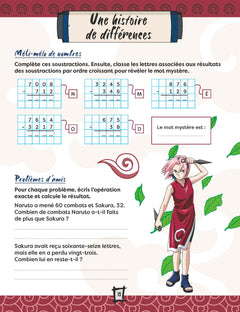 Mon bloc de jeux de maths Naruto - CE2