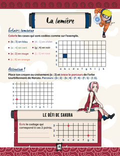 Mon bloc de jeux de maths Naruto - CM1