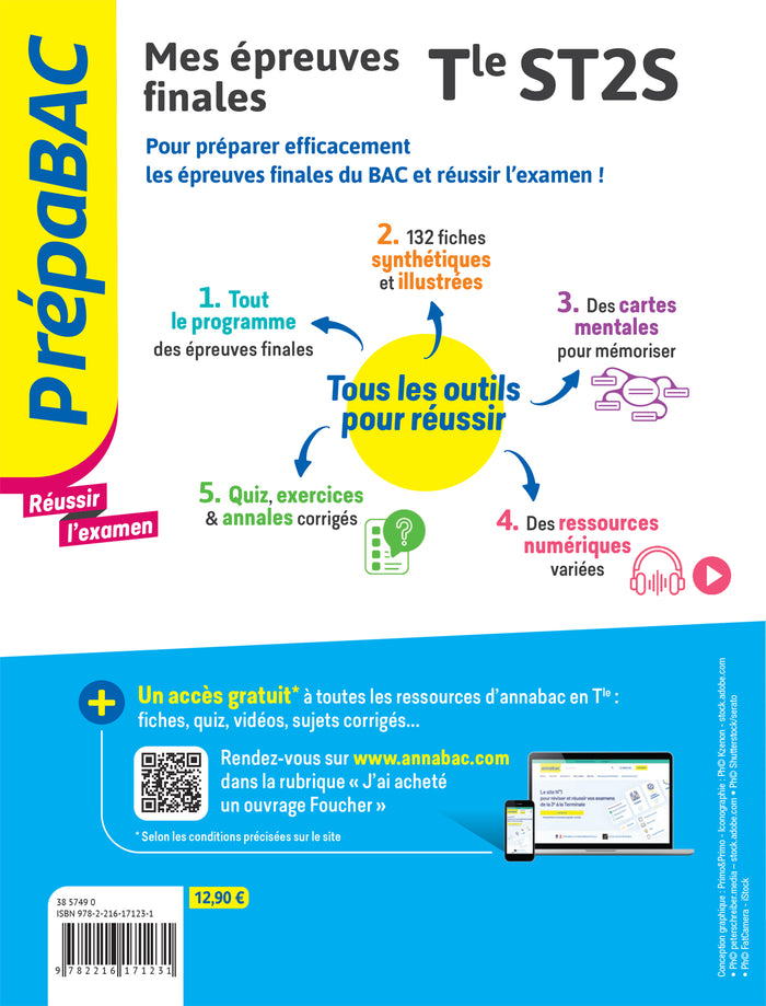 Prepabac Terminale ST2S - Mes épreuves finales - fiches et annales