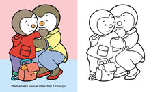 Colorie T'choupi sans dépasser (L'école)