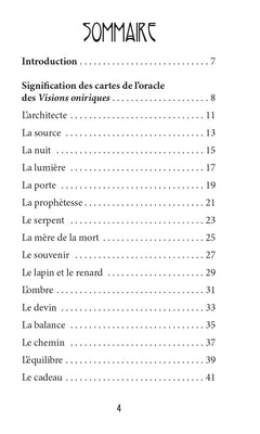 Visions oniriques - Cartes oracle