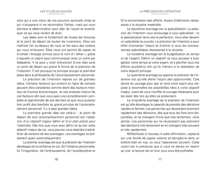 Les 17 clés du succès