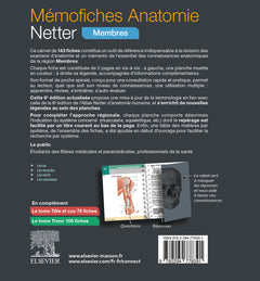 Mémofiches Anatomie Netter - Membres
