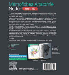 Mémofiches Anatomie Netter - Tête et cou