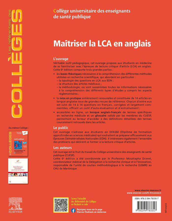Maîtriser la LCA en anglais: Méthodologie et Entraînement - Réussir ses EDN