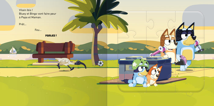 Bluey - Le grand livre puzzle
