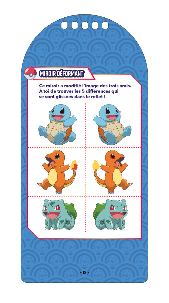 Pokémon - Mon carnet de jeux et d'activités avec stickers - Salamèche, Carapuce et Bulbizarre