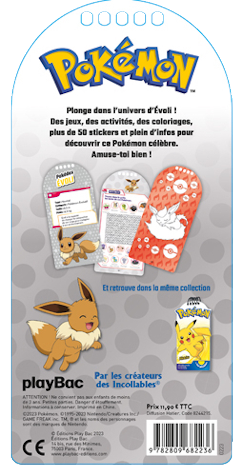 Mon carnet de jeux et d'activités avec stickers - Évoli