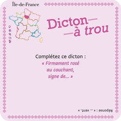 Le jeu des régions