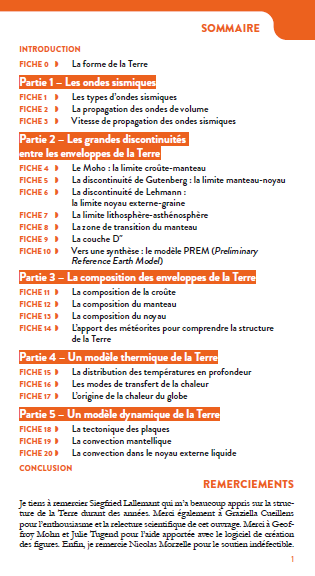 La structure de la Terre