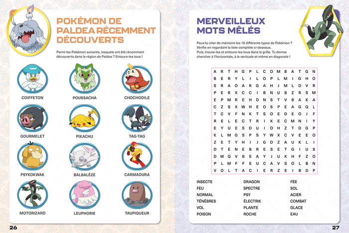 Pokémon - Le grand livre d'activité de la région de Paldea
