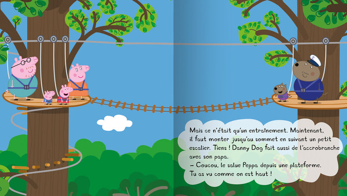 Peppa fait de l'accrobranche