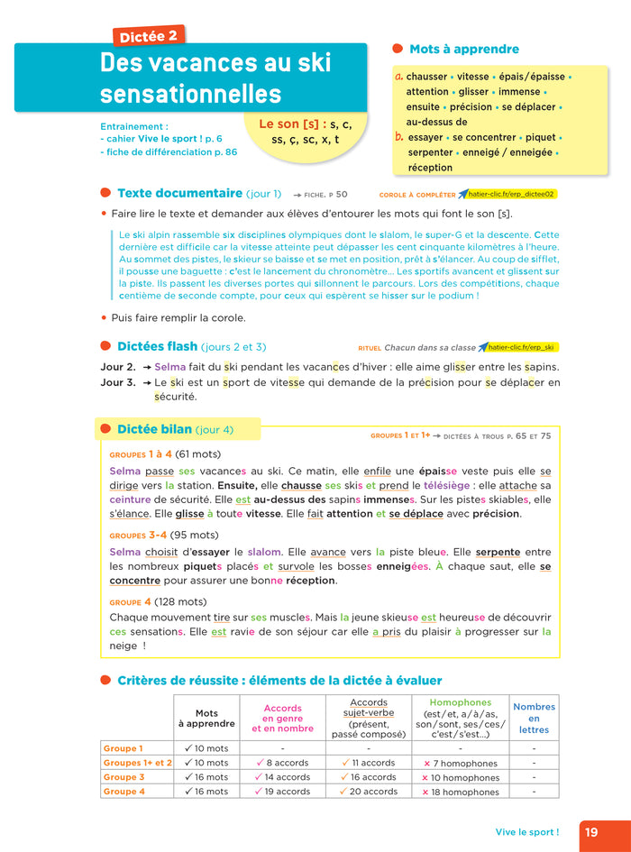 En route pour la dictée CE2-CM1 ! Vive le sport ! Ed. 2024 - Fichier de l'enseignant