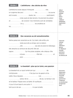 En route pour la dictée CE2-CM1 ! Vive le sport ! Ed. 2024 - Fichier de l'enseignant